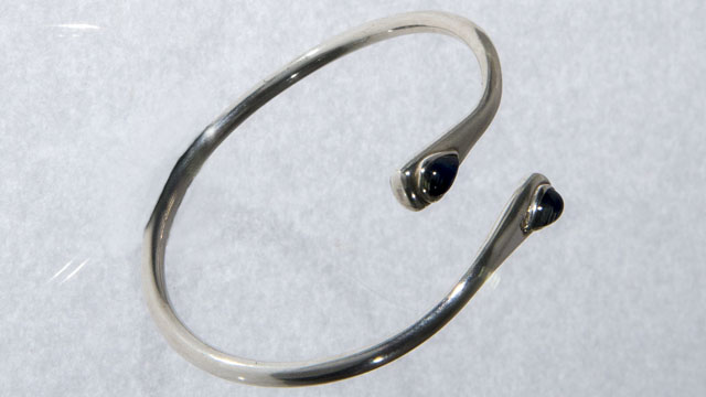 bracciale in argento 925 con zaffiro